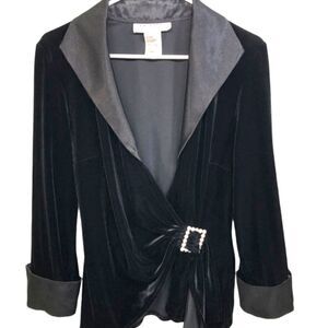 J.R. Nites by Caliendo Black Blazer Size 10